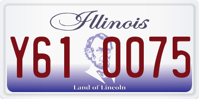 IL license plate Y610075