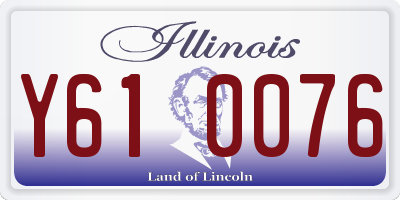 IL license plate Y610076