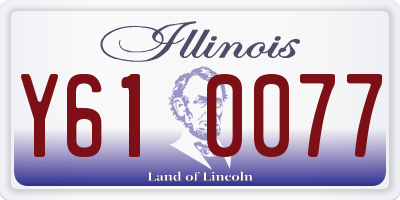 IL license plate Y610077