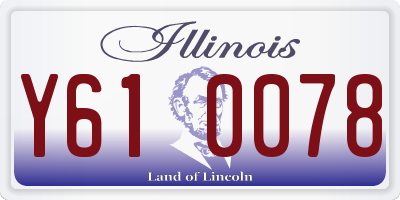IL license plate Y610078