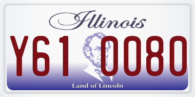 IL license plate Y610080