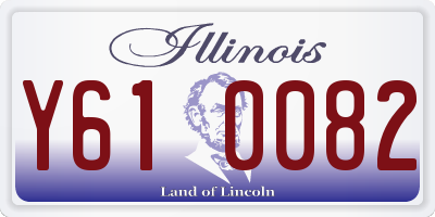 IL license plate Y610082