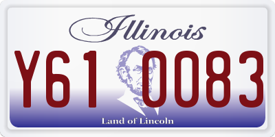 IL license plate Y610083