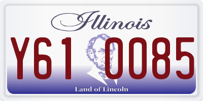 IL license plate Y610085