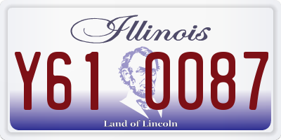 IL license plate Y610087