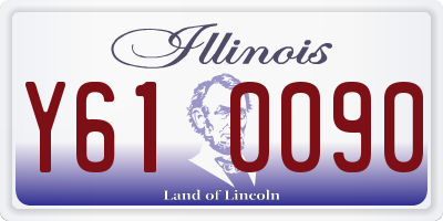 IL license plate Y610090