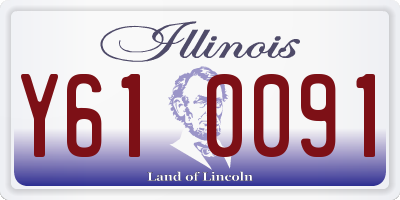 IL license plate Y610091