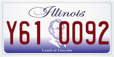 IL license plate Y610092