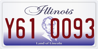 IL license plate Y610093
