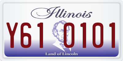 IL license plate Y610101