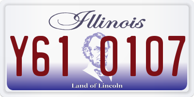 IL license plate Y610107