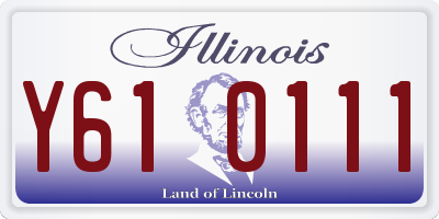 IL license plate Y610111