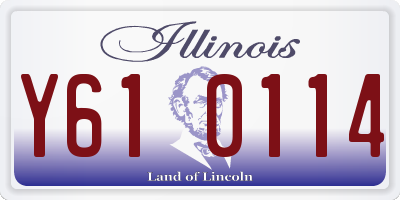 IL license plate Y610114