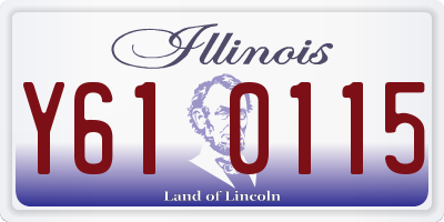 IL license plate Y610115