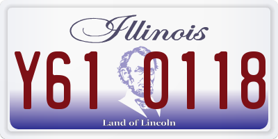 IL license plate Y610118
