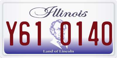 IL license plate Y610140