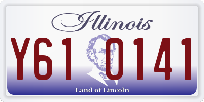 IL license plate Y610141