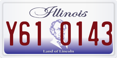 IL license plate Y610143