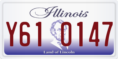 IL license plate Y610147