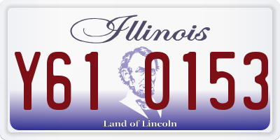IL license plate Y610153