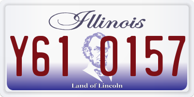IL license plate Y610157