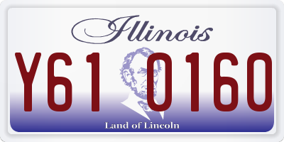 IL license plate Y610160