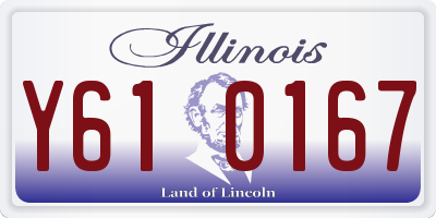 IL license plate Y610167
