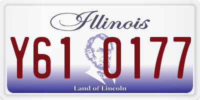 IL license plate Y610177