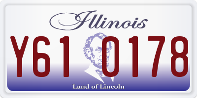 IL license plate Y610178