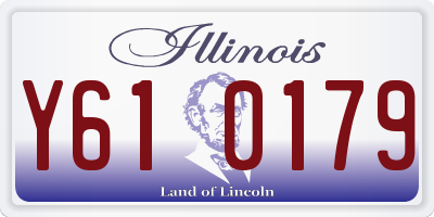 IL license plate Y610179