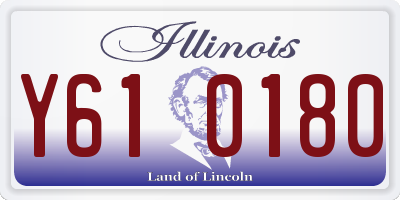 IL license plate Y610180