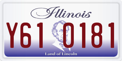 IL license plate Y610181