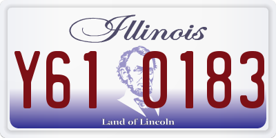 IL license plate Y610183