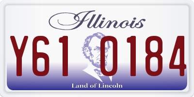 IL license plate Y610184
