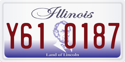 IL license plate Y610187