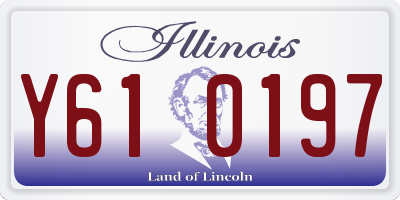 IL license plate Y610197