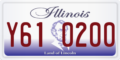 IL license plate Y610200