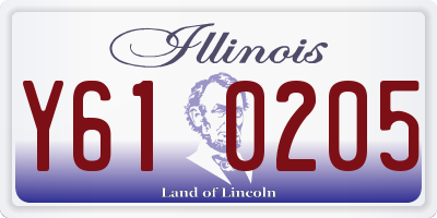 IL license plate Y610205