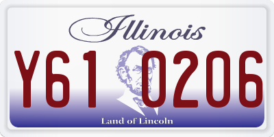 IL license plate Y610206