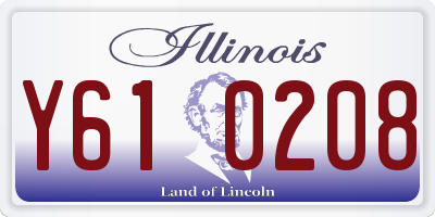 IL license plate Y610208