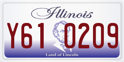 IL license plate Y610209