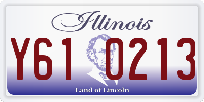 IL license plate Y610213
