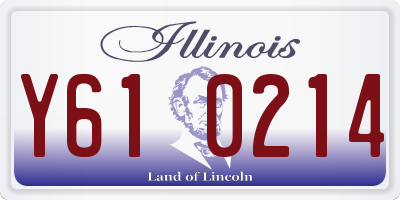 IL license plate Y610214