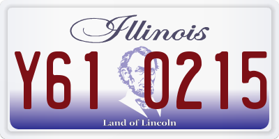 IL license plate Y610215