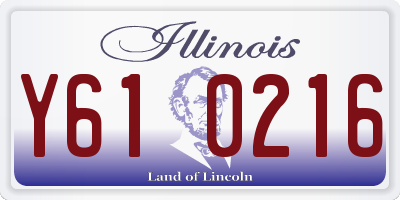 IL license plate Y610216