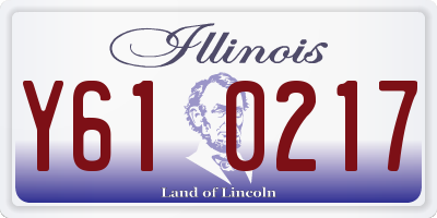 IL license plate Y610217
