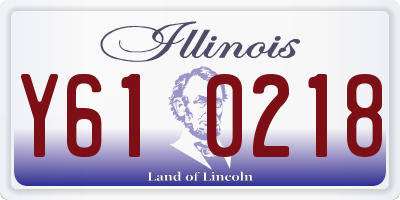 IL license plate Y610218