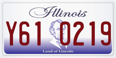 IL license plate Y610219