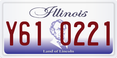 IL license plate Y610221