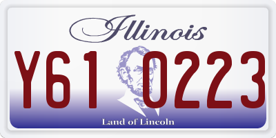 IL license plate Y610223